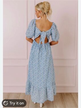 Blue Pepper short sleeve floral print dress
